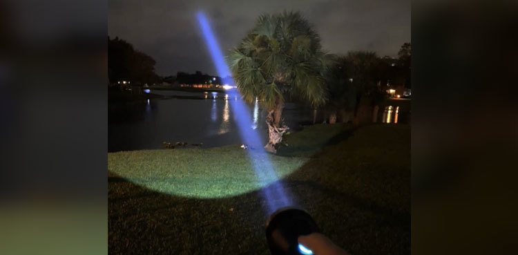 Man uses 'Bat-Signal' to lead food delivery driver to his house