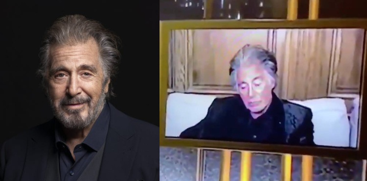 Sleepy Al: Al Pacino caught sleeping during the Golden Globes!