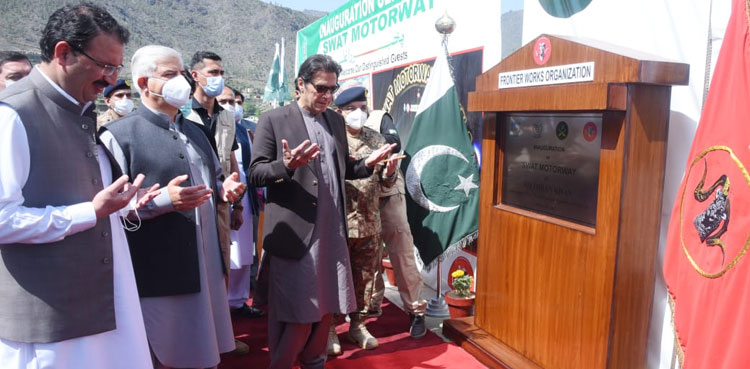 PM Imran inaugurates tunnels along Swat Expressway