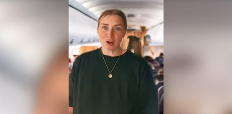 Air hostess shares secret behind greeting passengers on plane in TikTok video