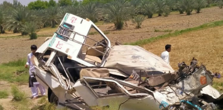 At least 12 killed, 20 injured as passenger bus collides with van in Khairpur