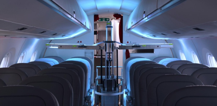 WATCH: Robots use UV light against coronavirus aboard passenger planes