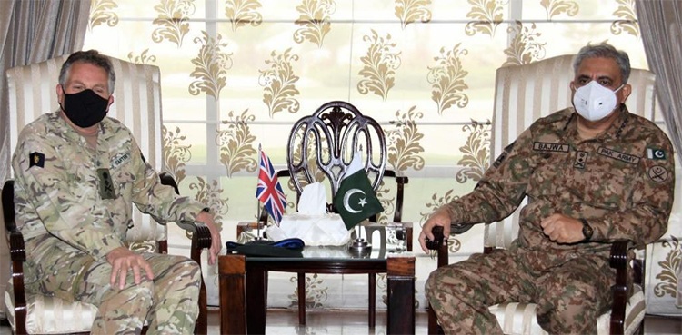 UK military chief calls on COAS Qamar Bajwa, discusses Afghan peace: ISPR
