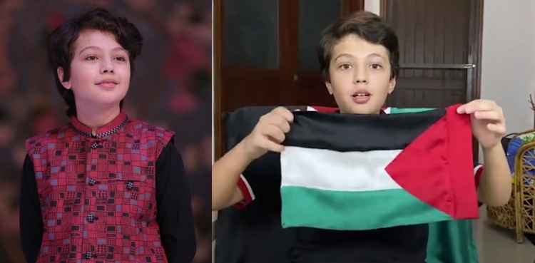 10-year-old Pehlaaj Hassan appeals to the world to stand with Palestinian kids