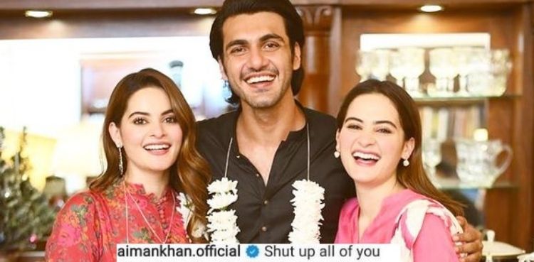 Aiman Khan gives scathing reply to people trolling Minal, fiance