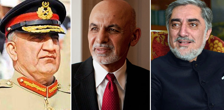 COAS Bajwa holds meetings with Afghan President Ashraf Ghani, Dr Abdullah Abdullah