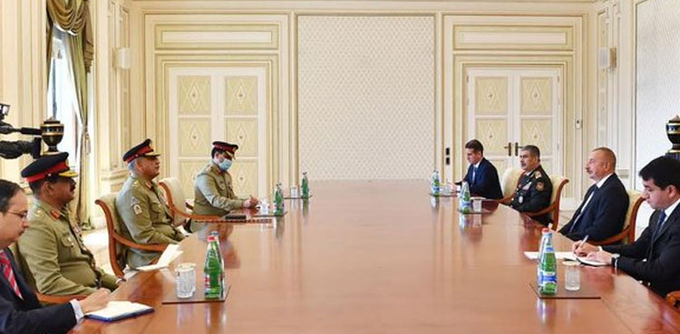 COAS Bajwa, Azerbaijan president discuss Afghan peace process, bilateral cooperation