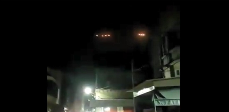 WATCH: 'UFO' or 'satellite' as rows of blinking lights spotted in sky