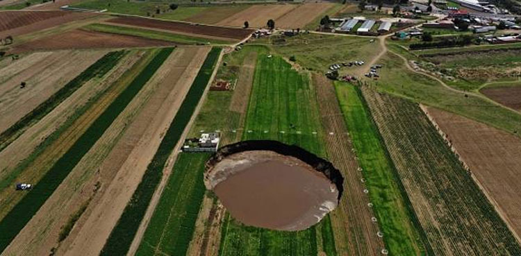 Sinkholes spread fear in Turkey's parched breadbasket
