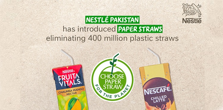 Nestlé Pakistan replaces 400 million plastic straws with paper straws