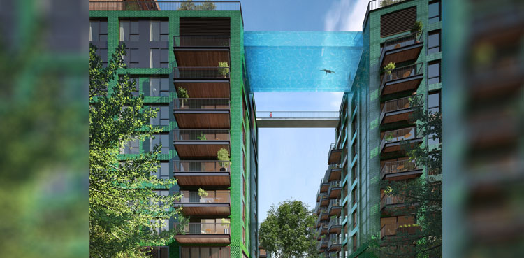 WATCH: World's first transparent pool 'floating' in sky