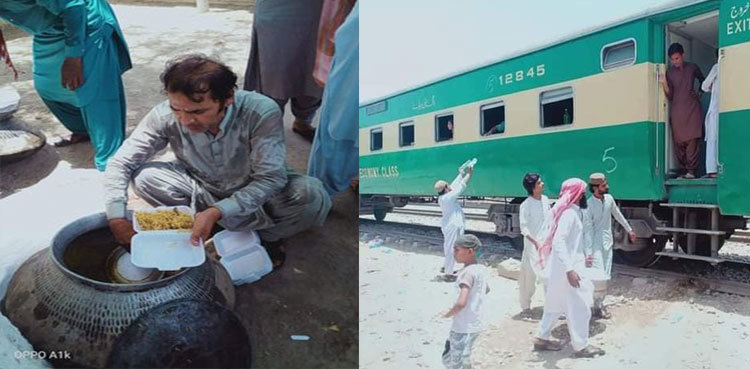 In pictures: Locals serve food, water to stranded passengers after Ghotki incident