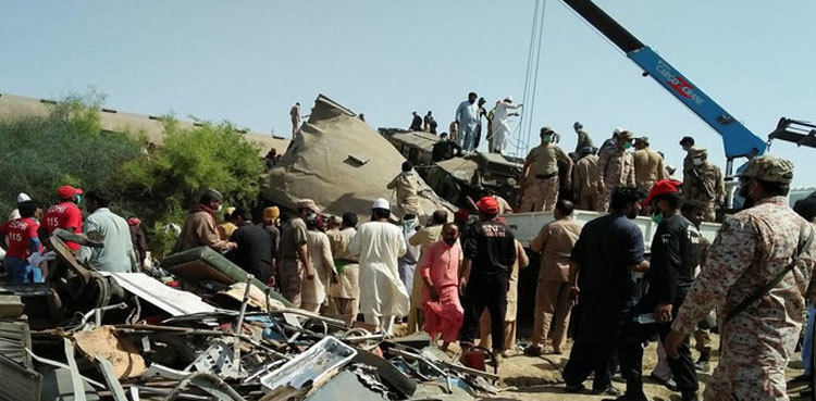 Nine senior railway officers suspended over Ghotki train accident