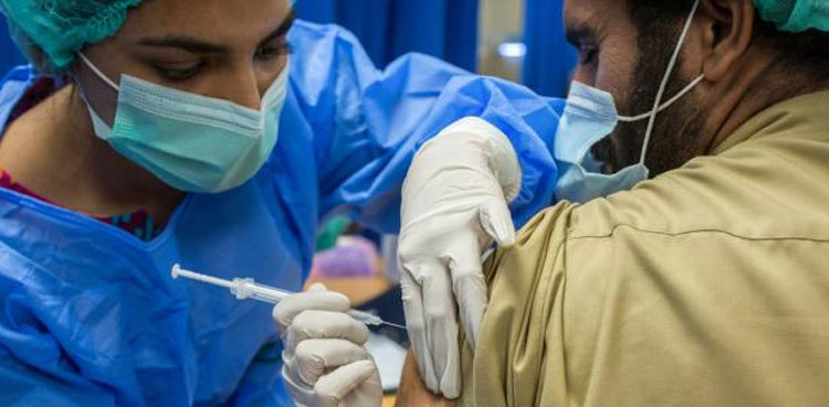 Pakistan vaccinates half the population with at least one dose
