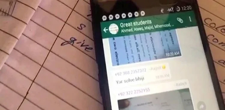 9th’s maths paper leaks on social media before start of exam in Karachi