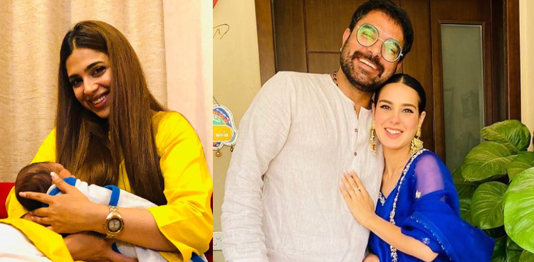 'Phuppo' Sonya Hussyn visits Iqra and Yasir's newborn son