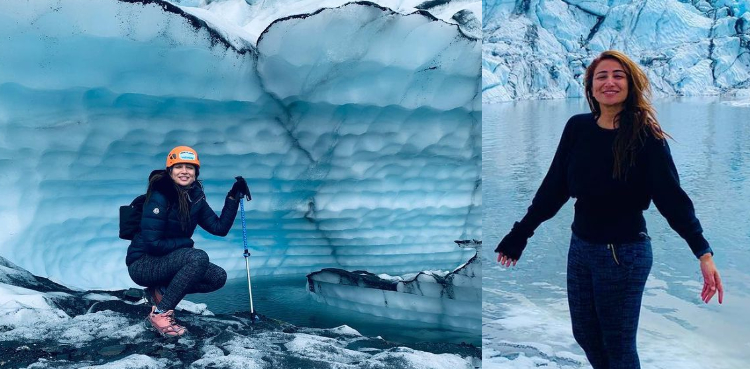Anoushey Ashraf treks 'breathtaking' Alaskan glaciers