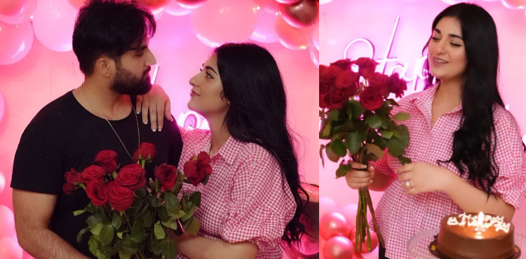 Falak Shabir surprises Sarah Khan with gold necklace on birthday