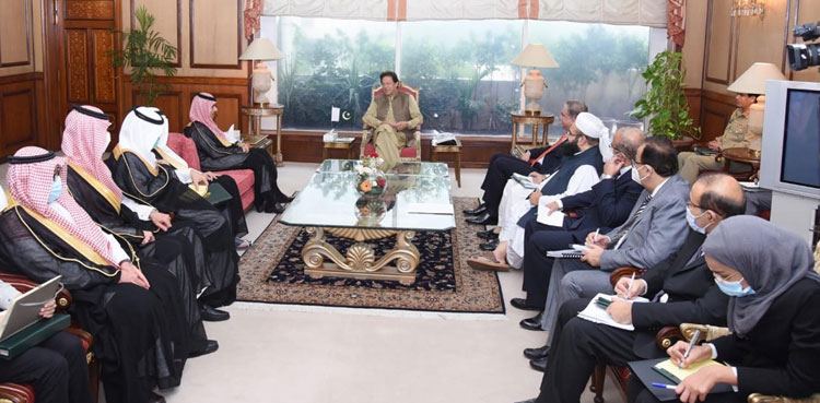 Saudi FM Prince Faisal Bin Farhan Al Saud meets PM Imran Khan