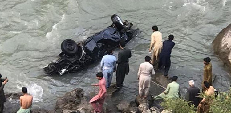 Five of a family die as car plunges into River Neelum