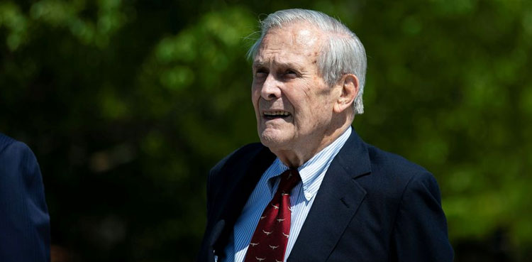 Former U.S. Defense Secretary Donald Rumsfeld has died -family