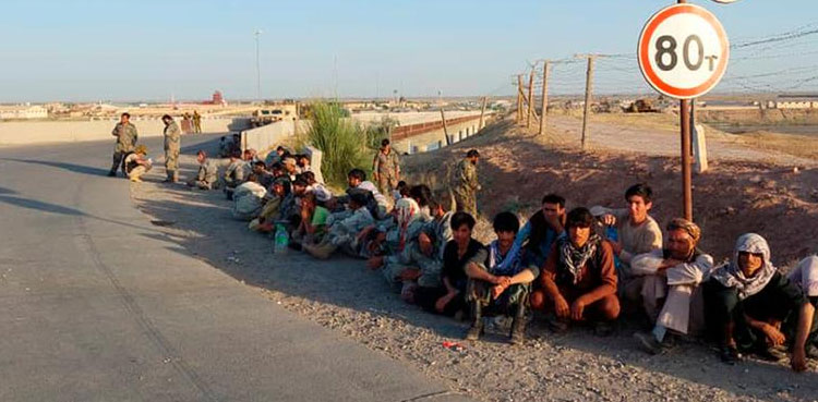 Hundreds of Afghans flee to Tajikistan as Taliban advances