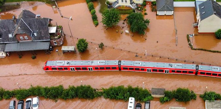 Floodwaters still rising in western Europe with death toll over 120