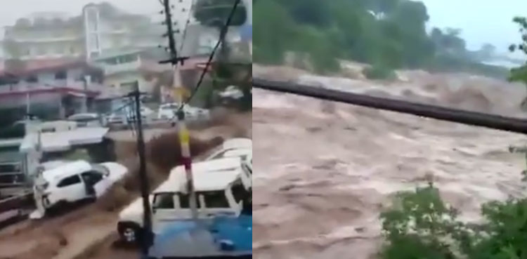 Terrifying videos: Flash floods causing disasters in India's Dharamshala