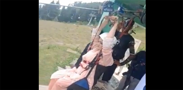 Video: Marriyum Aurangzeb spotted at Malam Jabba zipline ahead of PDM's Swat rally