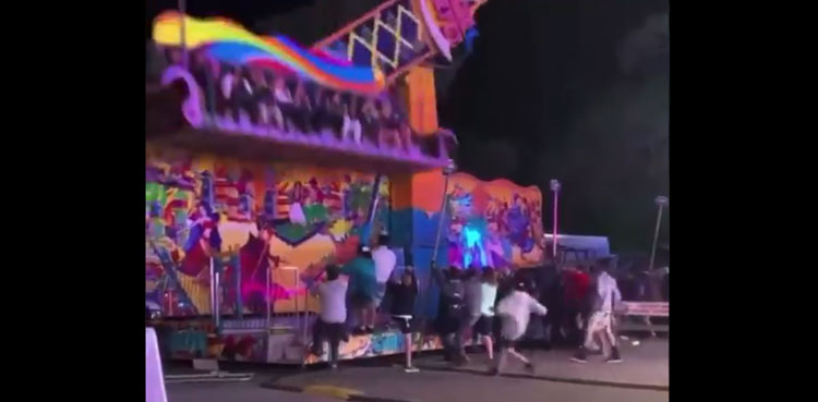 Shocking Video: Amusement ride spins out of control