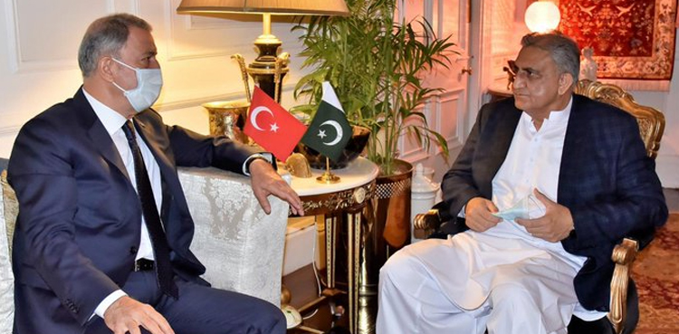 Turkish defence minister calls on COAS Bajwa