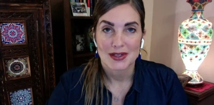 US blogger Cynthia D Ritchie records her statement to police