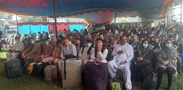 55 Pakistanis reach Gilgit after safe evacuation from Afghanistan