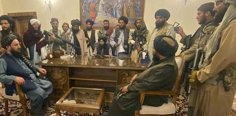 Taliban declare 'war is over' as president and diplomats flee Kabul