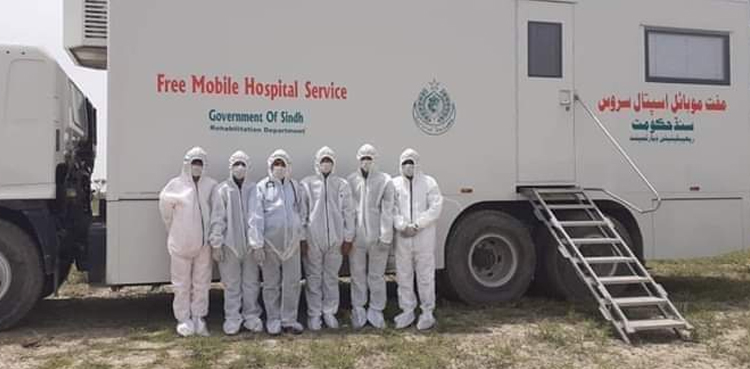 12 mobile hospitals converted into Covid vaccination units in Sindh
