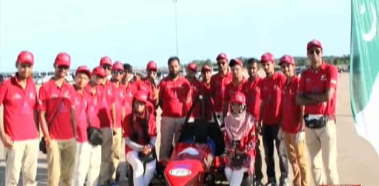 Formula E car: Pakistani students grabs second position in int'l competition