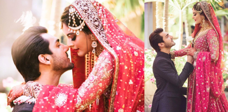 In Pictures: Minal Khan, Ahsan Mohsin Ikram tie the knot in a glittering ceremony