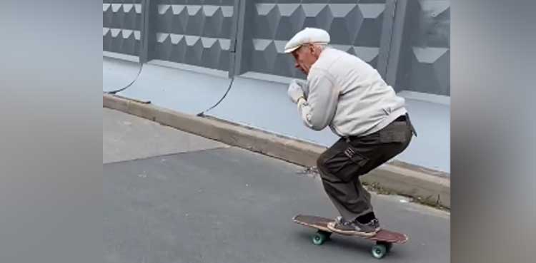 WATCH: 73-year-old pulls off stunning skateboarding moves