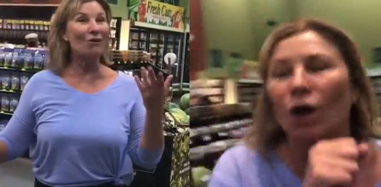 Video: Maskless woman fired after coughing on family at grocery store