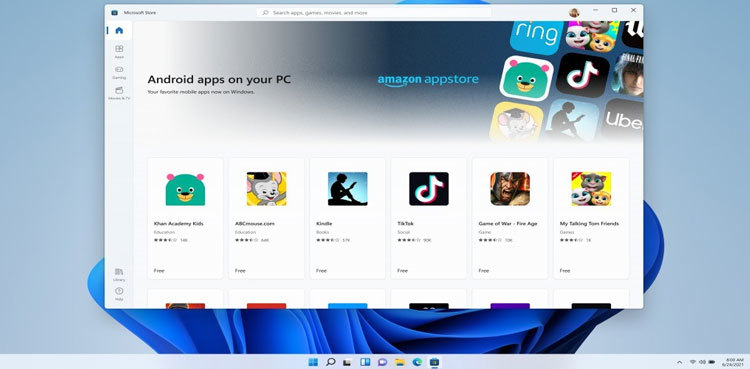 Android apps will be available on Windows 11