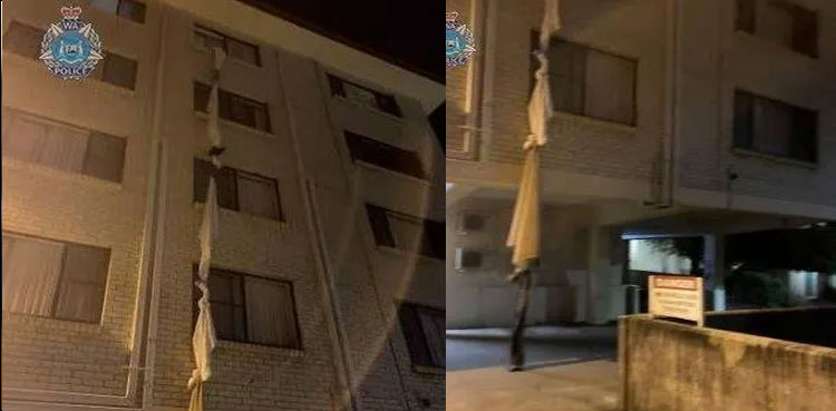 Australia man ties bedsheets together to escape 4th floor hotel quarantine - police