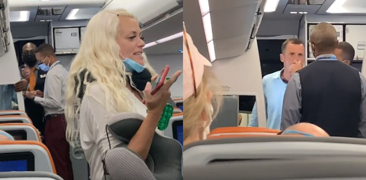 Viral video: Couple removed from flight for not wearing masks properly