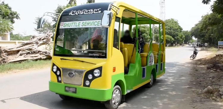 KU rolls out on-campus electric shuttle service
