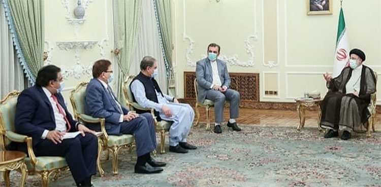 FM Shah Mahmood Qureshi meets Iranian President Ebrahim Raisi