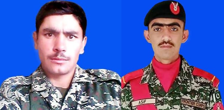 Two soldiers martyred during exchange of fire with terrorists at Pak-Afghan border
