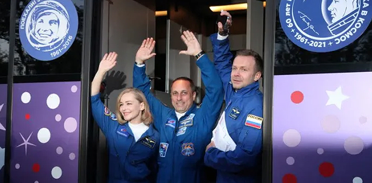 Russian actor blasts off to attempt a world first: a movie in space