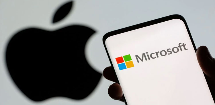 Microsoft nearly overtakes Apple as most valuable company