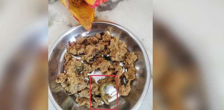 'Dead lizard' found in Pakora packet, picture goes viral
