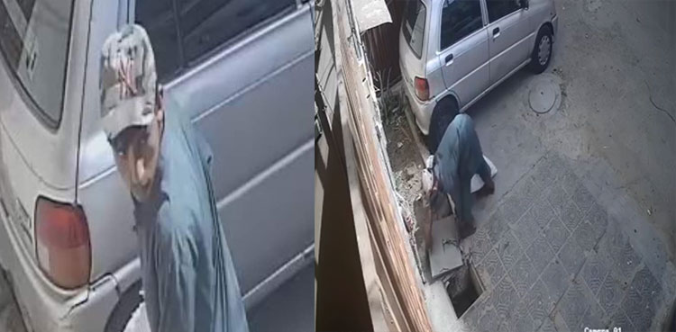 WATCH: Child scavenger steals manhole lid in Karachi