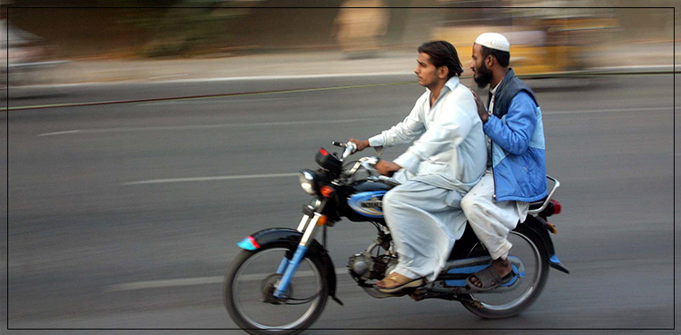 Pillion riding banned in Karachi, other Sindh cities